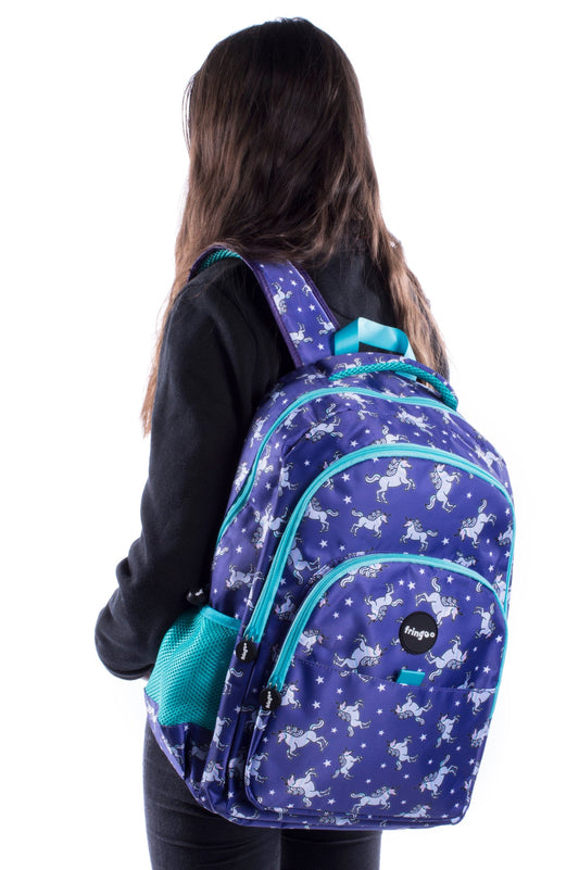 Sac à dos scolaire multicompartiment – licorne Sky