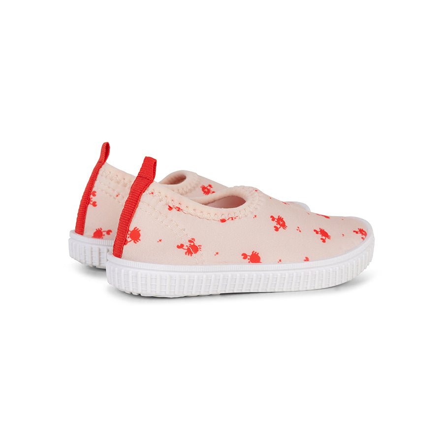Kids' Water Shoes - Beige/Red - Crabby