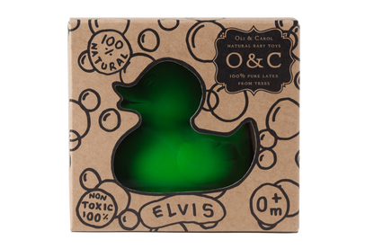Elvis le Canard Vert – Jouet de bain et dentition bébé – vue produit 4