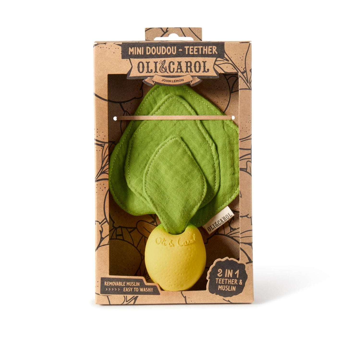 Lou le Citron – Mini doudou de dentition bébé – vue produit 3