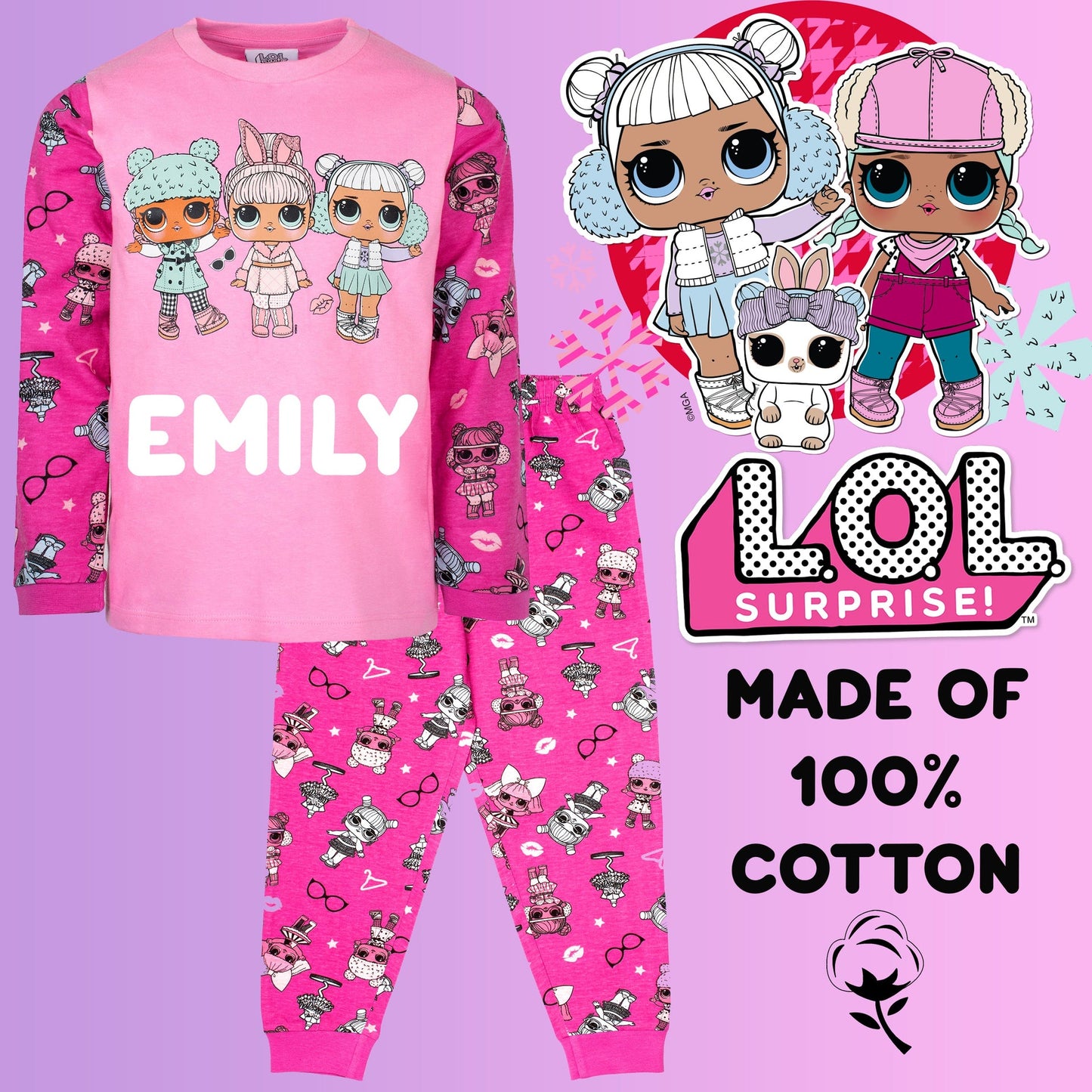 LOL Pyjamas – rose