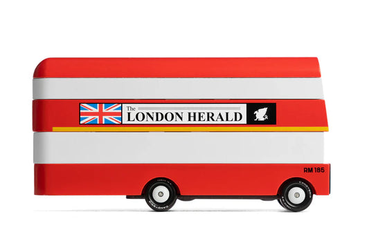 English Wooden Bus Candycar World - The London Herald