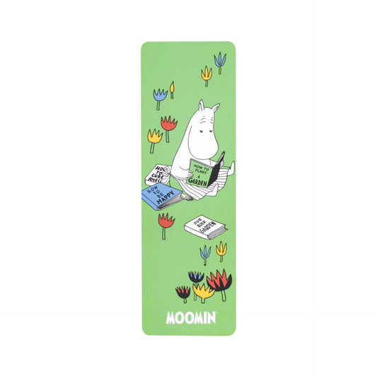 Moomin Lesezeichen aus Papier – Gartenpicknick und Lesen