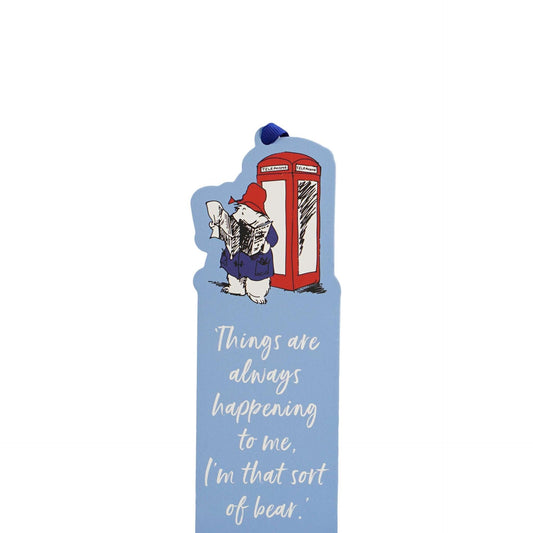 Lesezeichen aus Papier mit Paddington – Telefonzelle