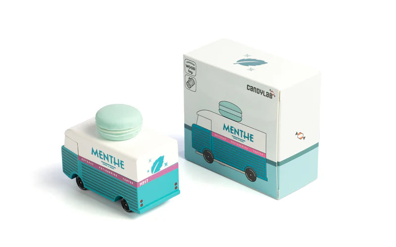 Camionette en Bois Candycar World - Van Macaron Menthe