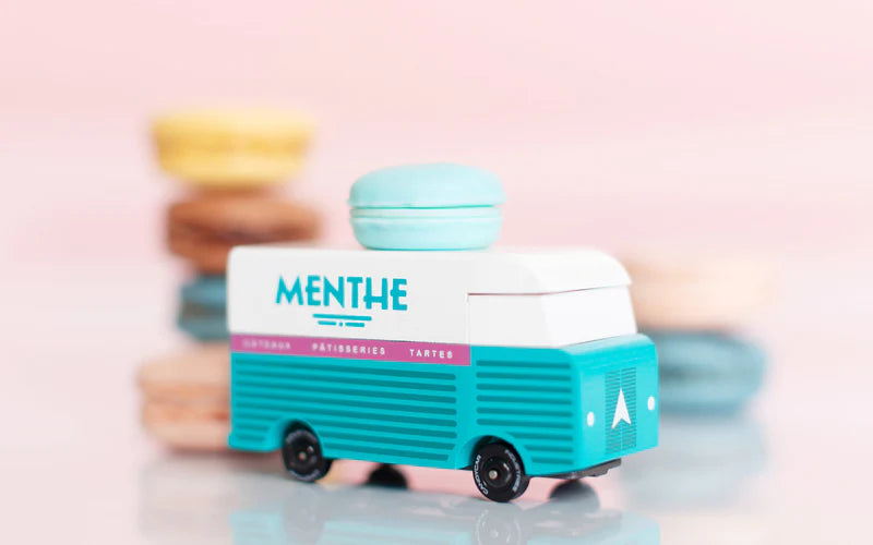 Candycar World Wooden Van - Mint Macaron Van