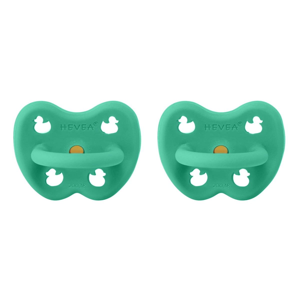 Lot de 2 sucettes rondes – 3 à 36 mois – HEVEA