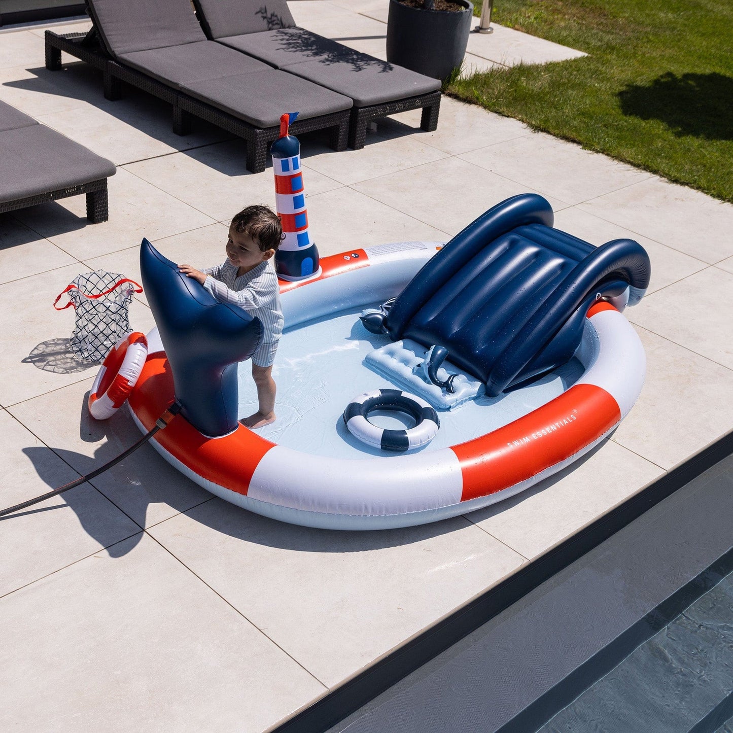 Play Pool - Multicolor - Ocean Stripes