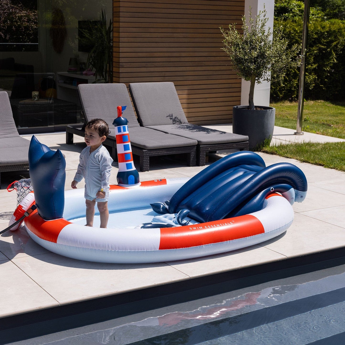 Play Pool - Multicolor - Ocean Stripes