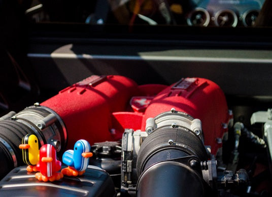 Blue Racer Duck Keychain