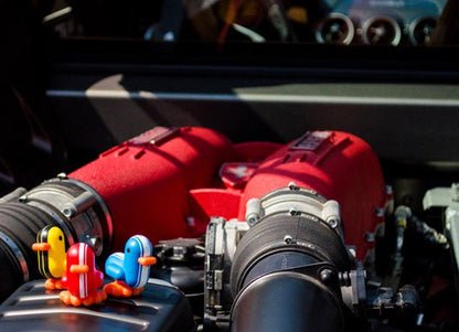 Blue Racer Duck Keychain