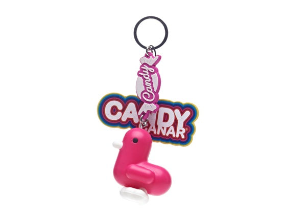 Fuchsia Candy Duck Keychain