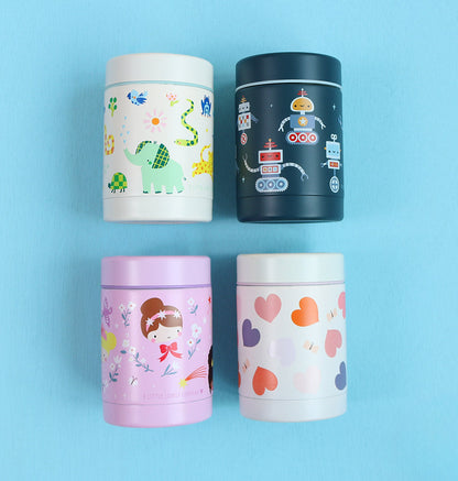 Pot alimentaire isotherme en inox - Jungle – vue 7 – A Little Lovely Company