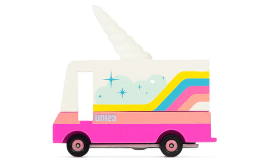 Candycar World Wooden Van - Unicorn