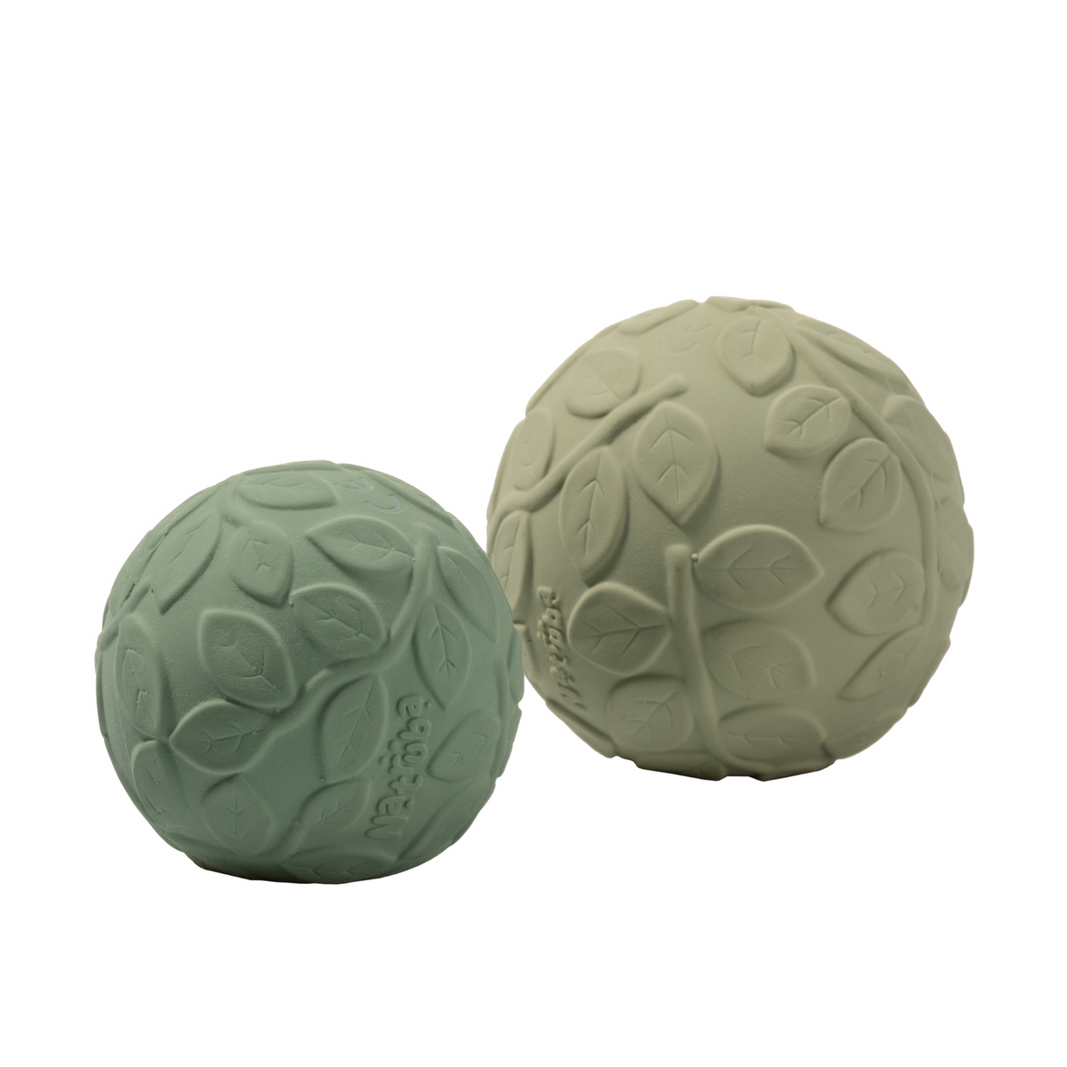 Lot de 2 balles sensorielles Feuillage Vert - Natruba