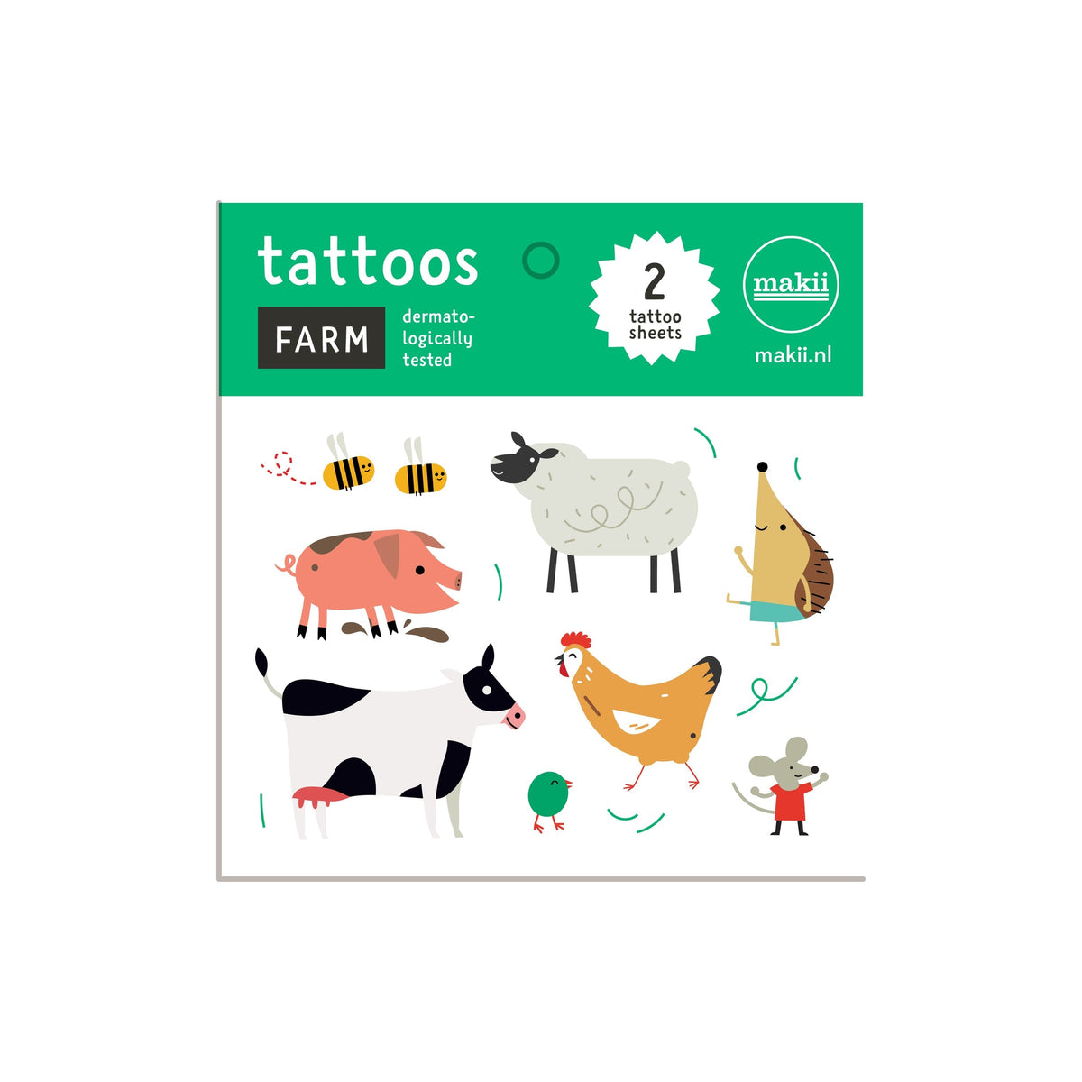 Kortstondige tatoeages