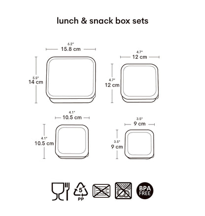 Lot de 4 boîtes repas et goûter - Pirates – vue 9 – A Little Lovely Company