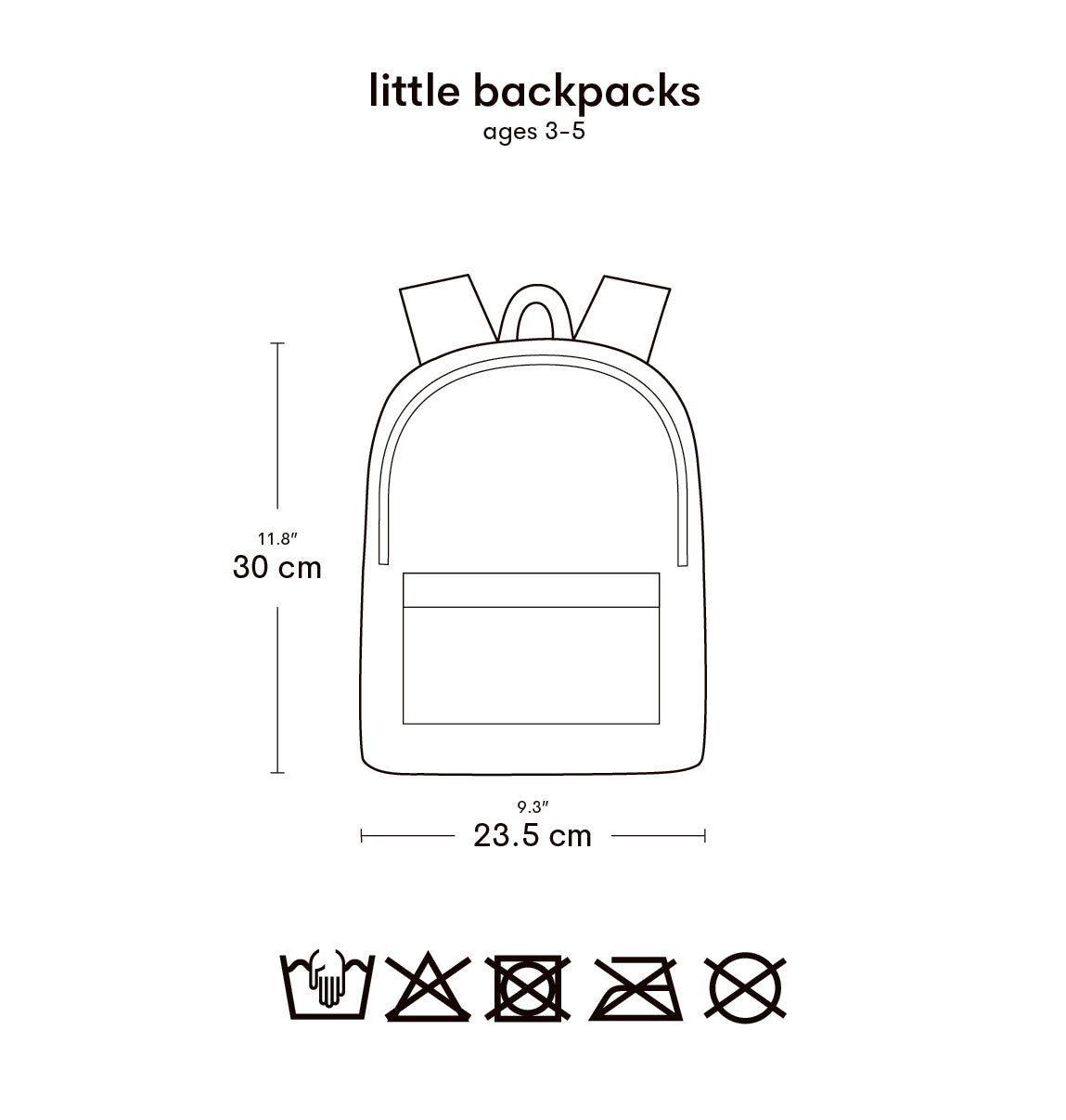 Petit sac à dos enfant - Cerises – vue 7 – A Little Lovely Company