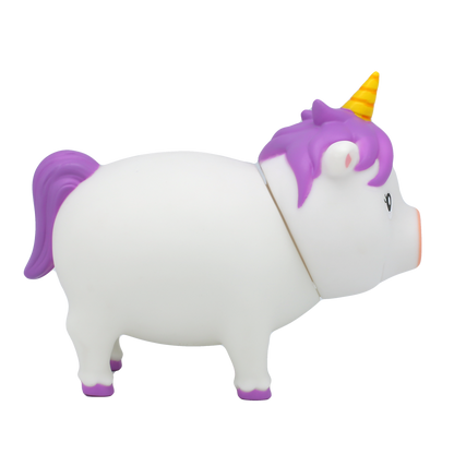 Cochon Licorne Blanche