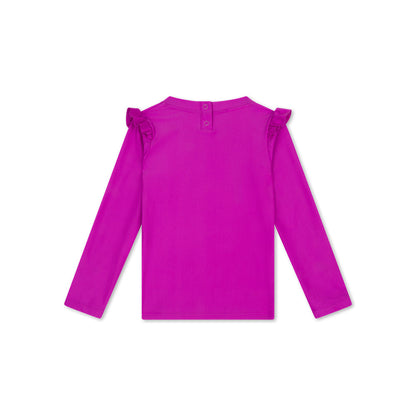 UV Swimming T-Shirt Long Sleeves - Purple - Wild Fuchsia