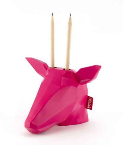 Fuchsia Deer Head
