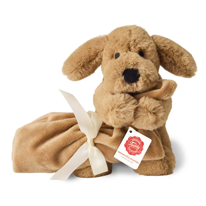 Peluche Chien Marron avec Doudou – 17 cm
