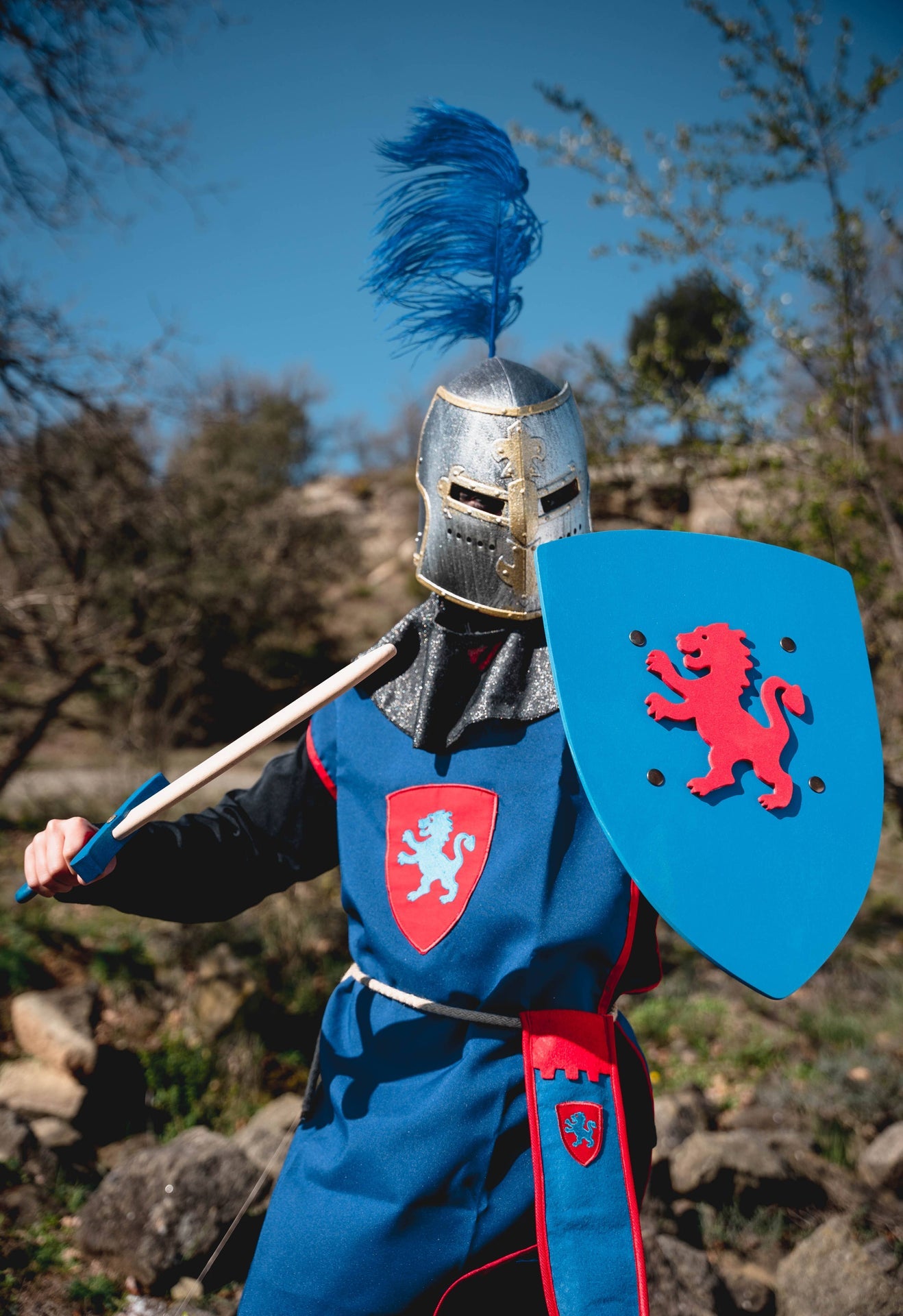 Épée Kamelot S avec étui bleu