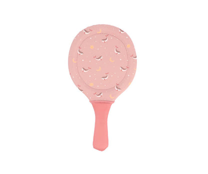 Raquettes de plage en néoprène Whale Pink avec balle