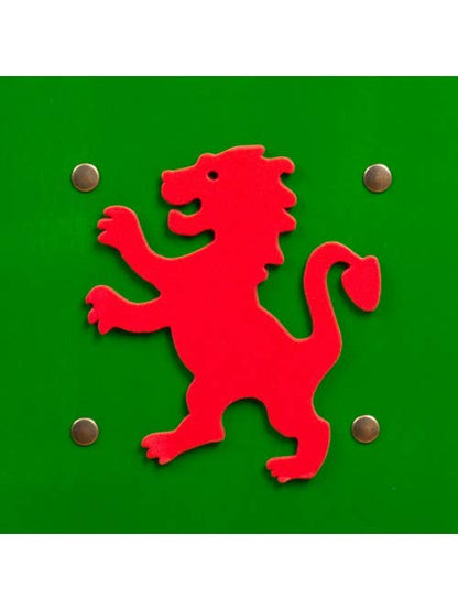 Bouclier Kamelot Vert Avec Lion S