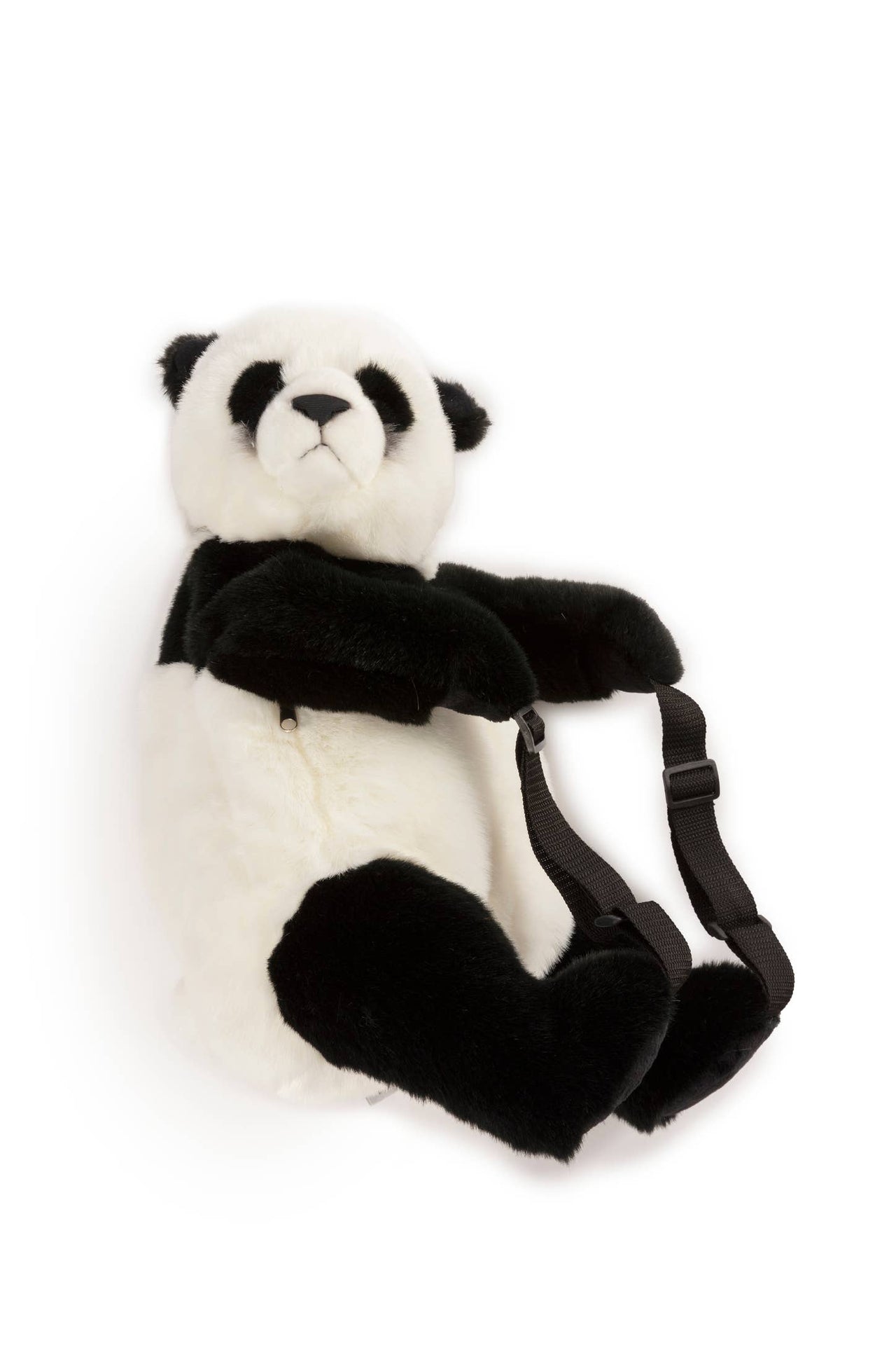 Panda plush backpack for children
