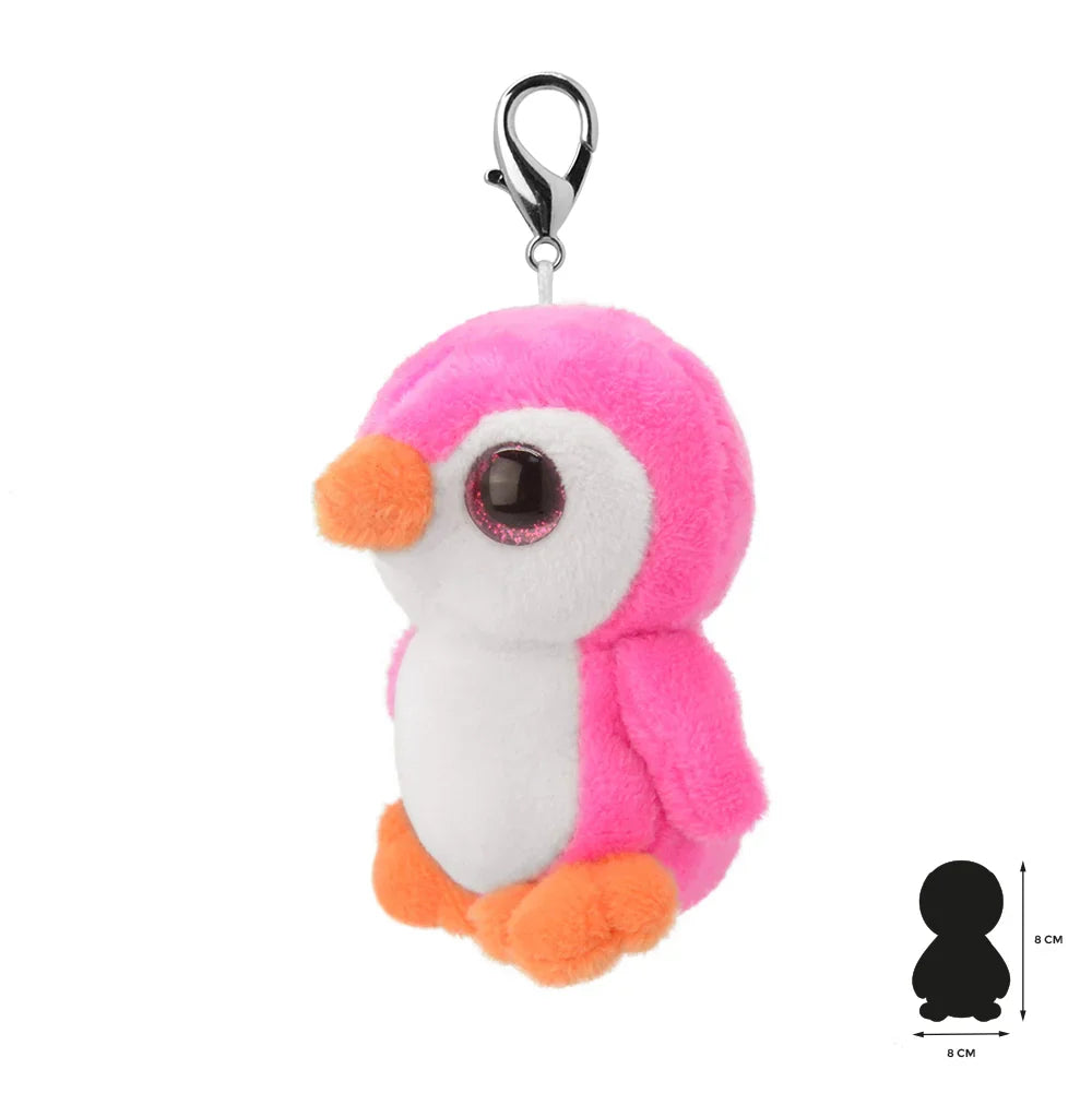 Rosa Pinguin Plüsch Schlüsselanhänger