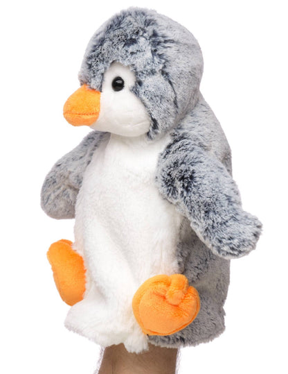 Handpuppe Pinguin (blau meliert)