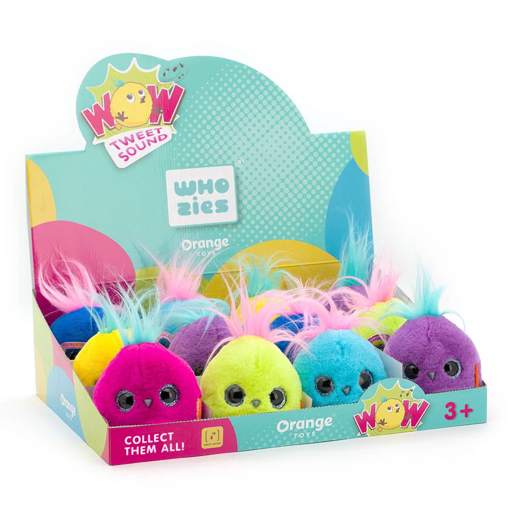 Whozie plush pendant with bow, 8 cm