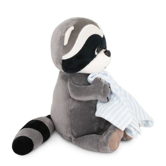 Denny, der Waschbär-Plüschtier mit Handtuch, 20 cm