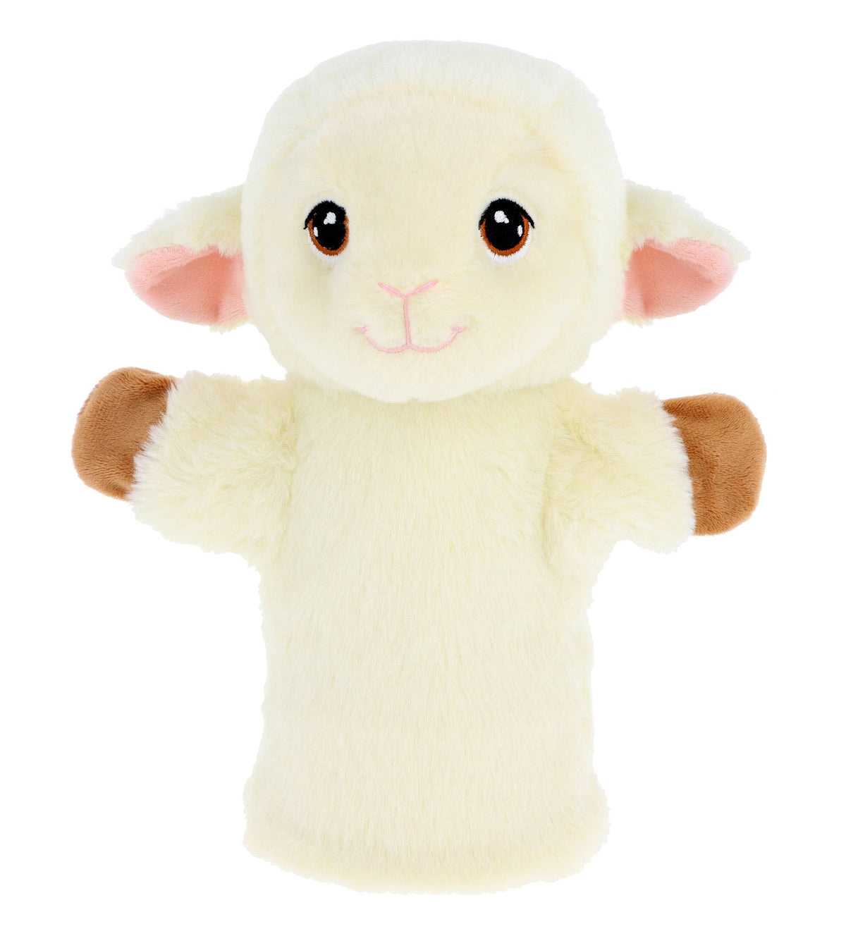 Marionnette mouton crème Keeleco 27 cm