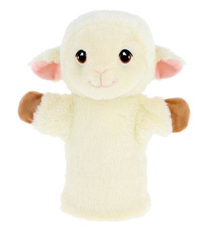 Marionnette mouton crème Keeleco 27 cm