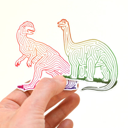 Dinosaur Maze Sticker
