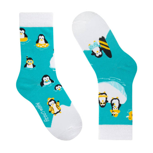 Kindersocken Pinguine im Sommer