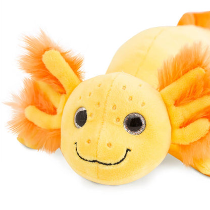 Peluche axolotl jaune 20 cm