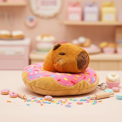 Capybara Donut Plüschtier