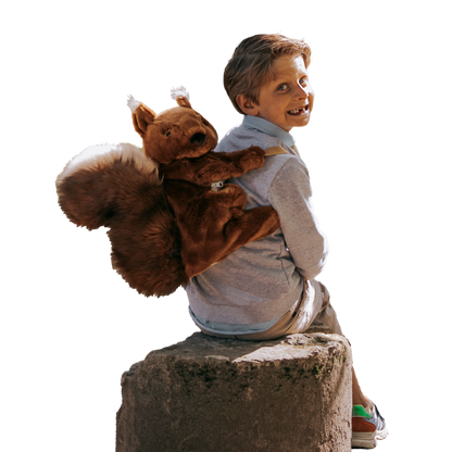 Sac à dos peluche enfant écureuil - Wild & Soft