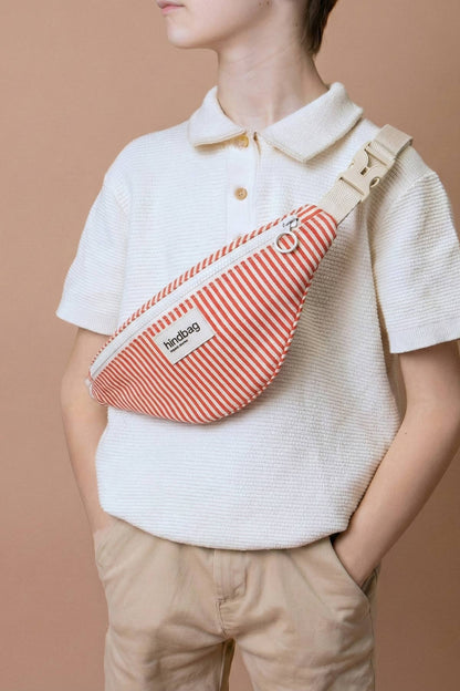 Gürteltasche Kinder Augustin Rot gestreift