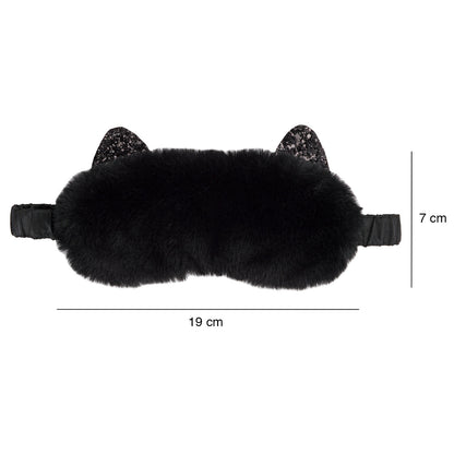 Peluche chat Masque de sommeil – chat noir