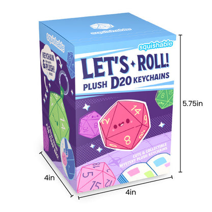 Blind Box Squishable – D20, Série 1 « Let's Roll »