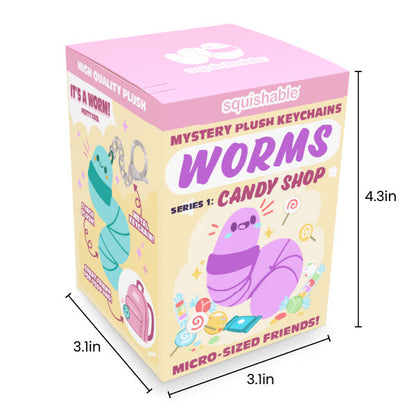 Blind Box Squishable – Vers, Série 1 « Candy Shop »