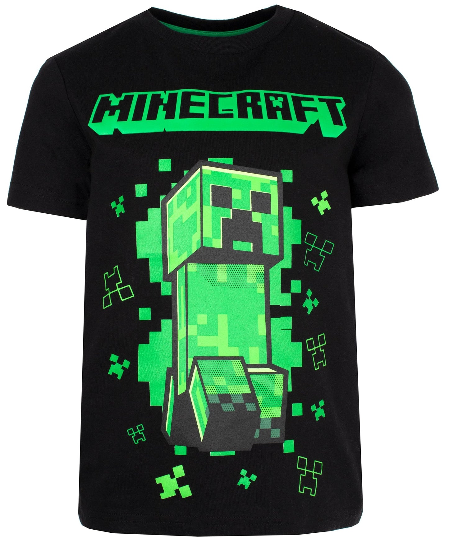 Minecraft Creeper T Shirt – noir