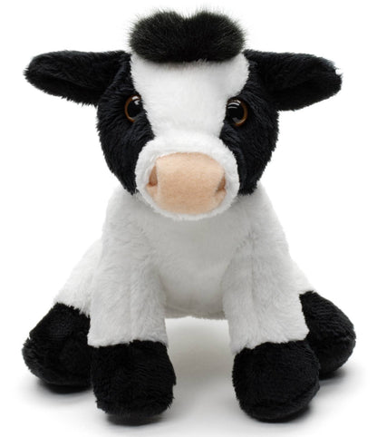 Sitting Cow Plush (black and white)
