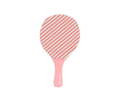 Raquettes de plage en néoprène Stripes Bloom & Blush avec balle