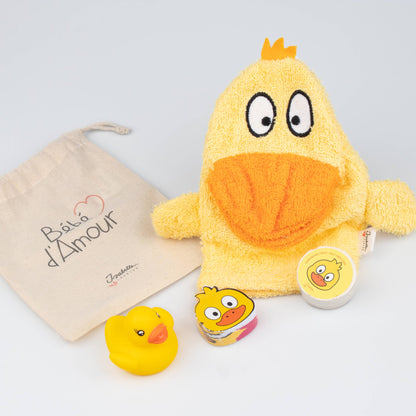 Yellow Duck Bath Set "Baby Love"