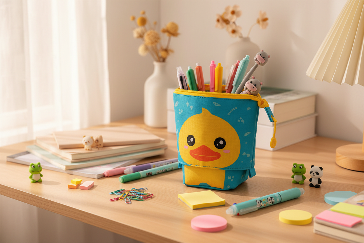 Pop-up Duck Pencil Case